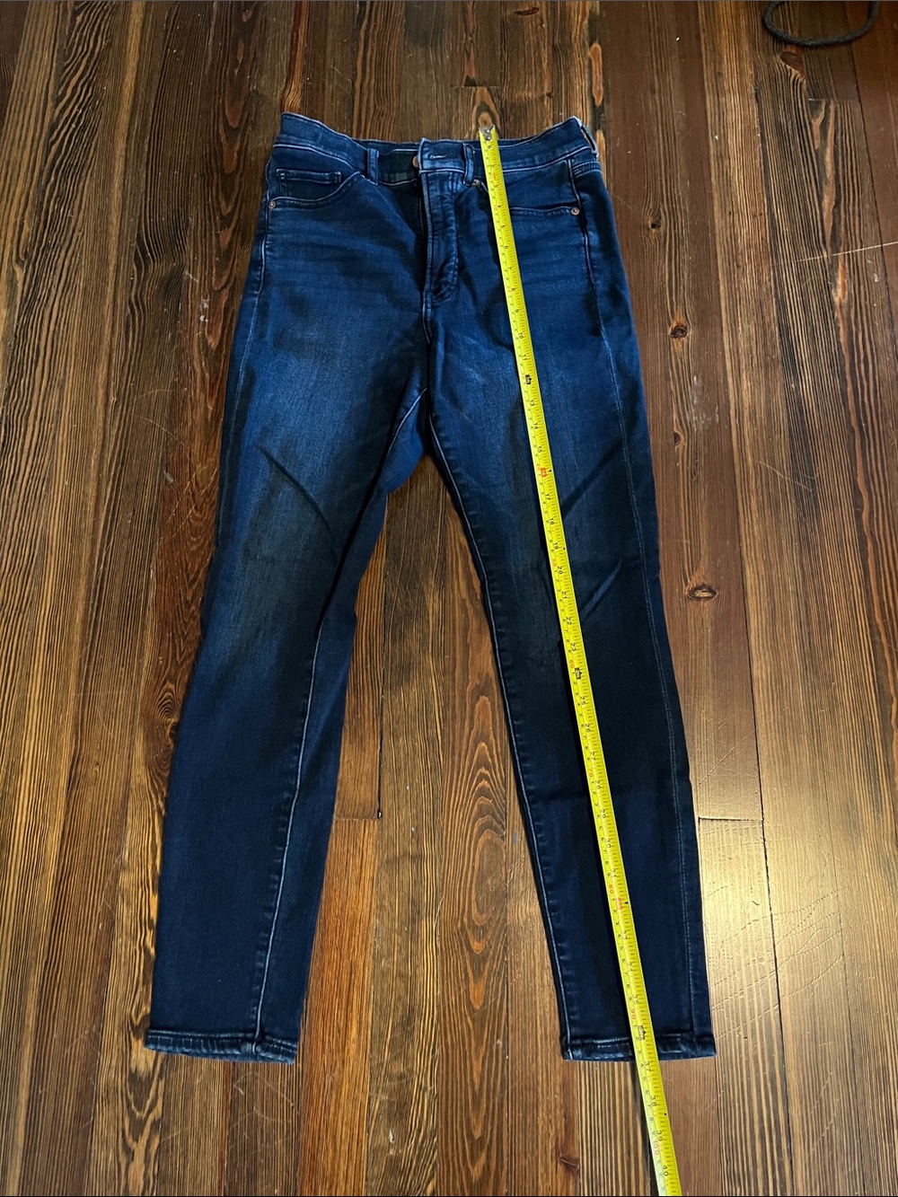 Express Women's Skinny Jeans - Deep Indigo Blue
